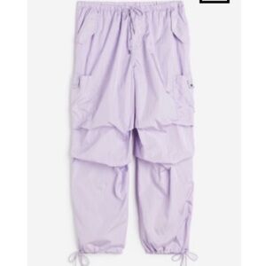 H&M+ NYLON PARACHUTE PANTS